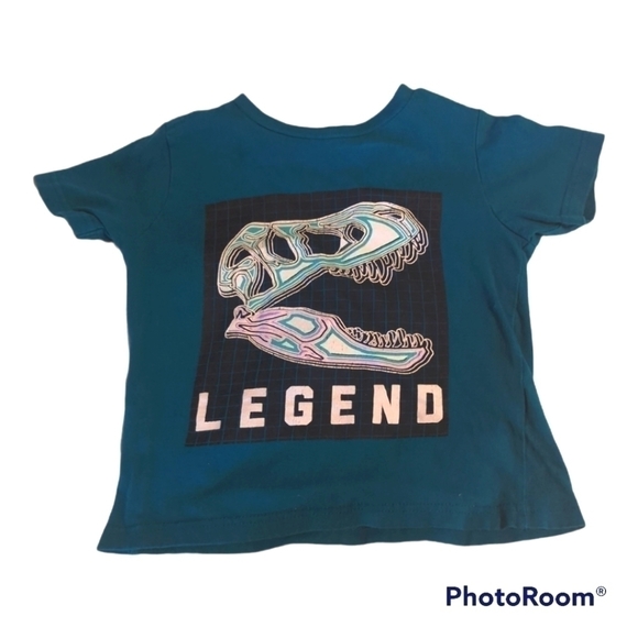 𝅺COPPER Denim Boys Size 4 Dinosaur Tee - Picture 1 of 1
